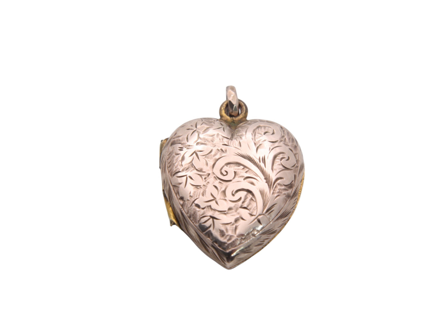 Antique 9ct Gold Decorative Heart Locket