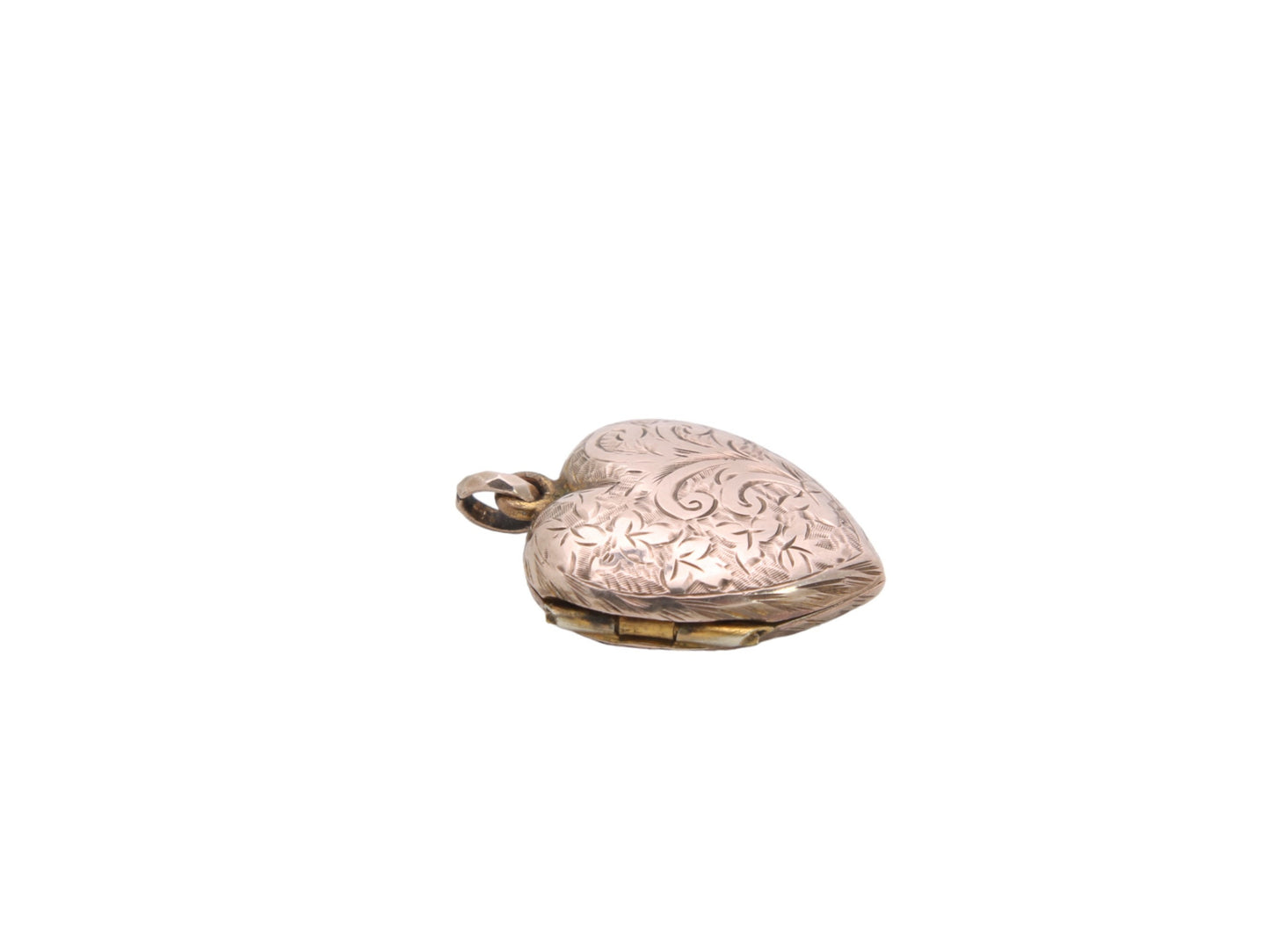 Antique-9ct-Gold-Decorative-Heart-Locket