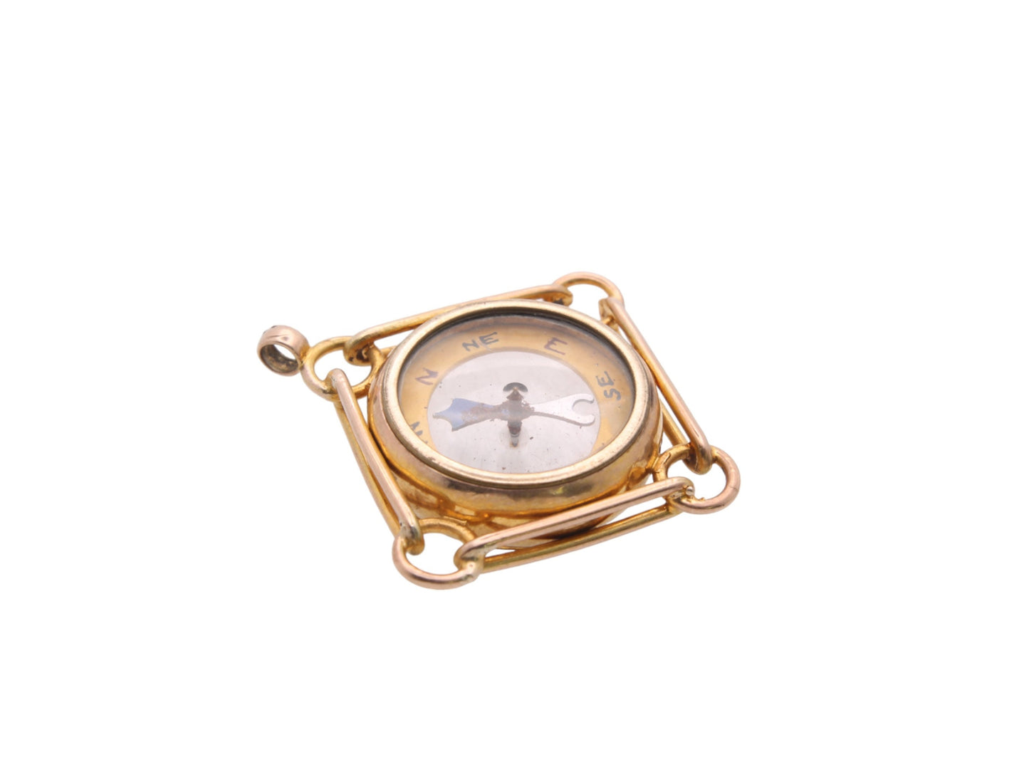 Antique-9ct-Gold-Compass-Pendant-Fob