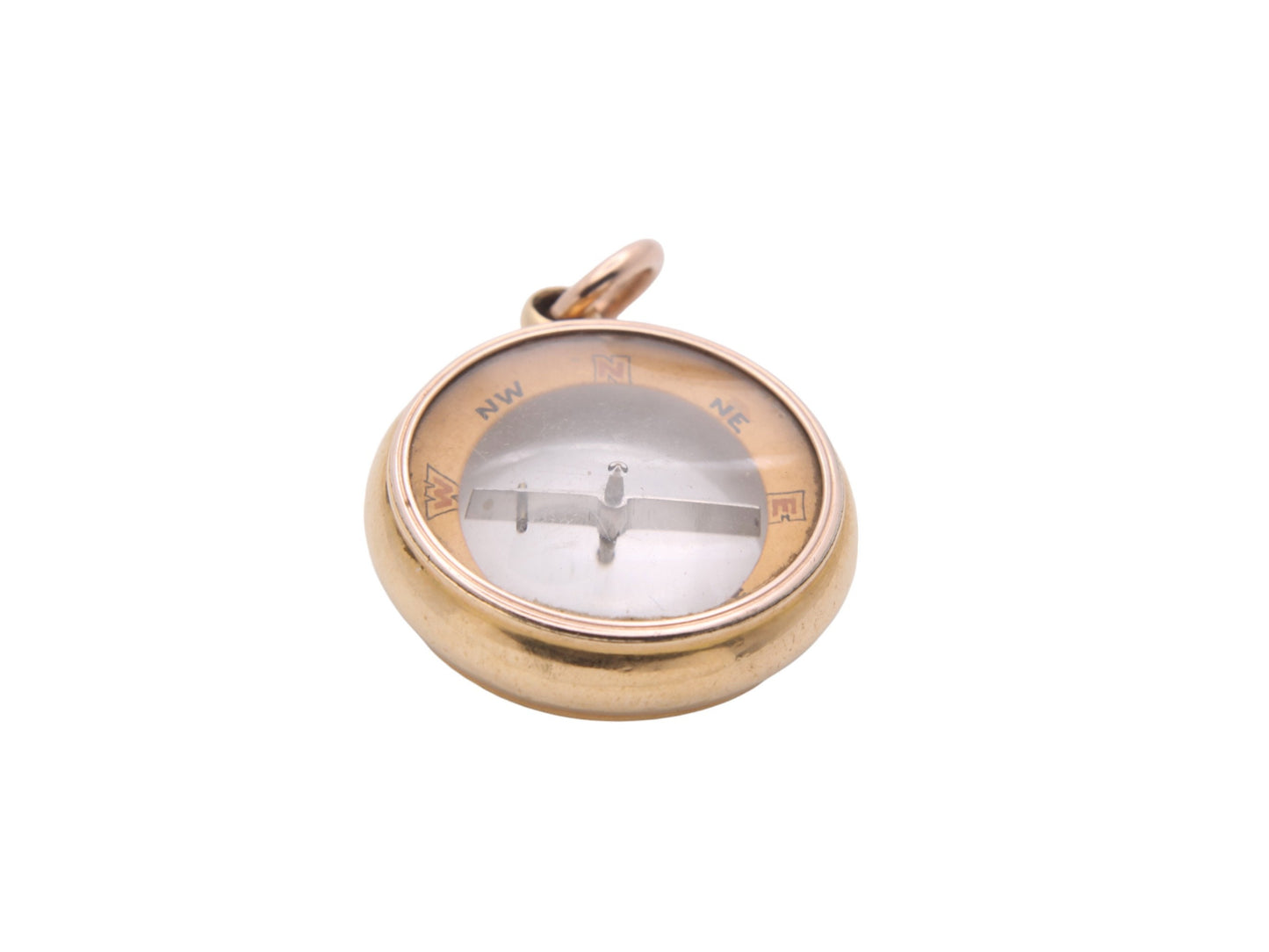 Antique 18ct Gold Compass Pendant Fob