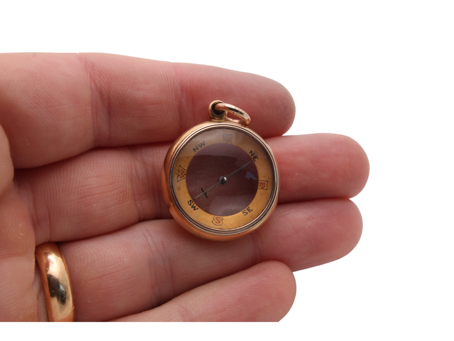 Antique-18ct-Gold-Compass-Pendant-Fob