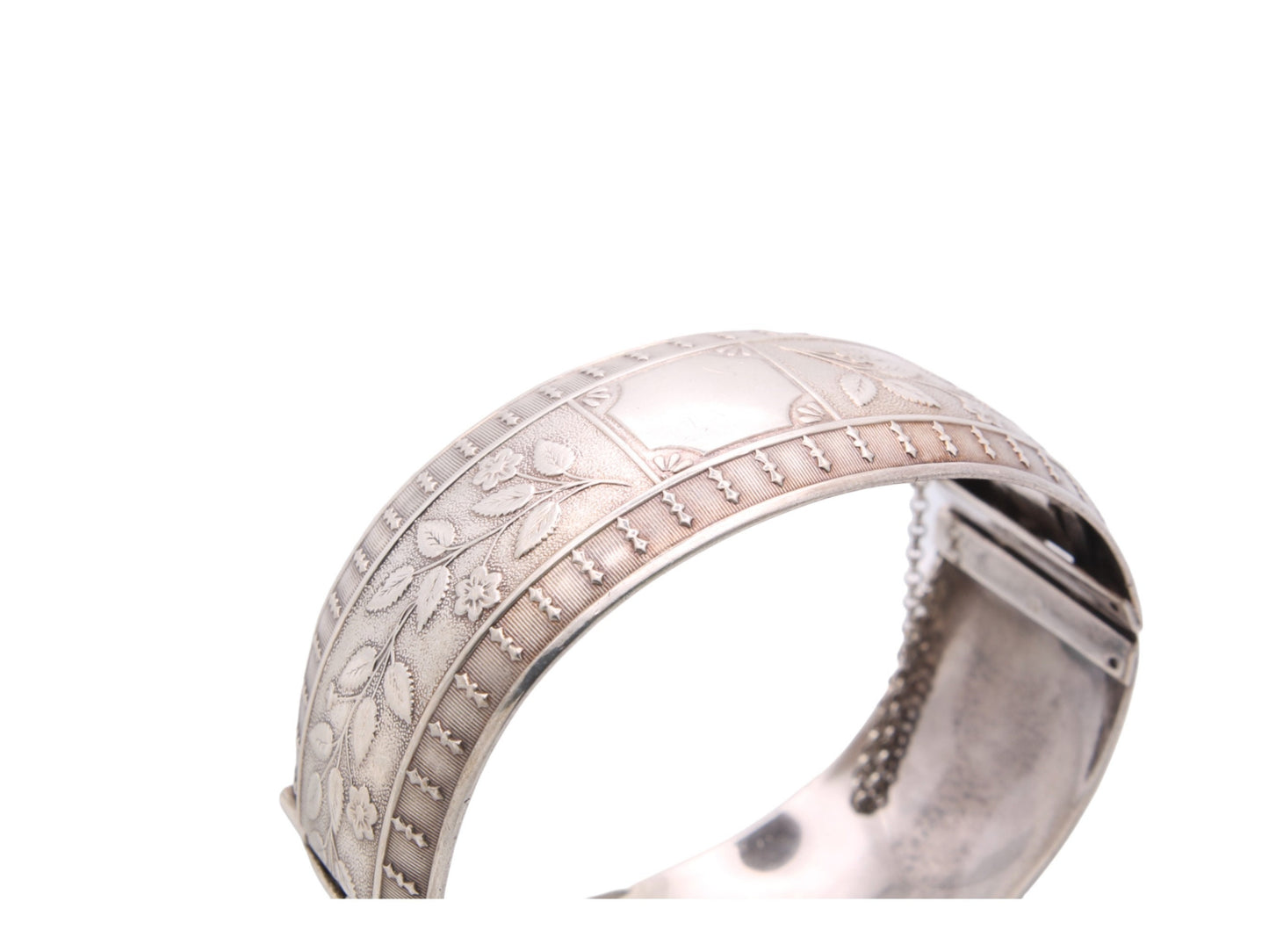 Antique Sterling Silver Decorative Bangle