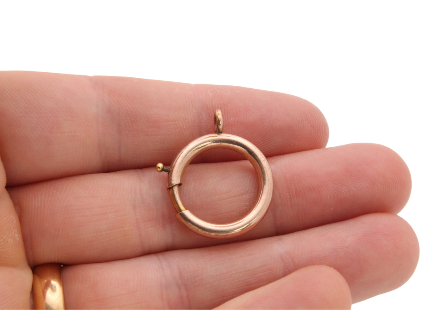 Antique Large Rolled Gold Bolt Spring Clasp