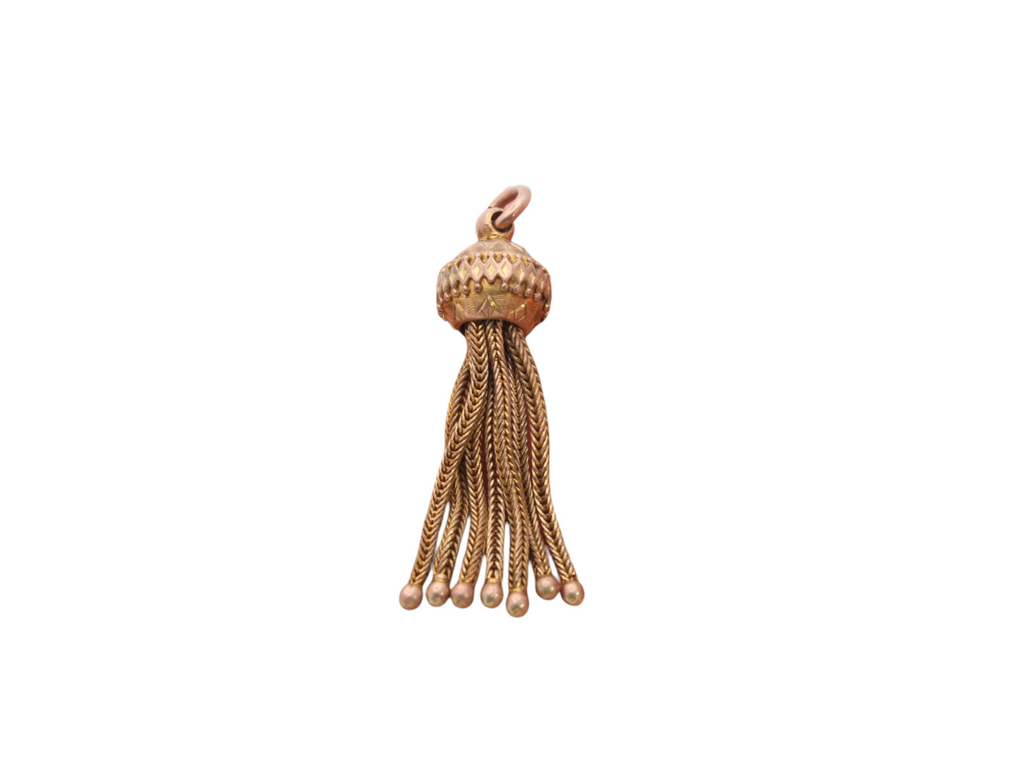Antique 9ct Gold Tassel Pendant Charm