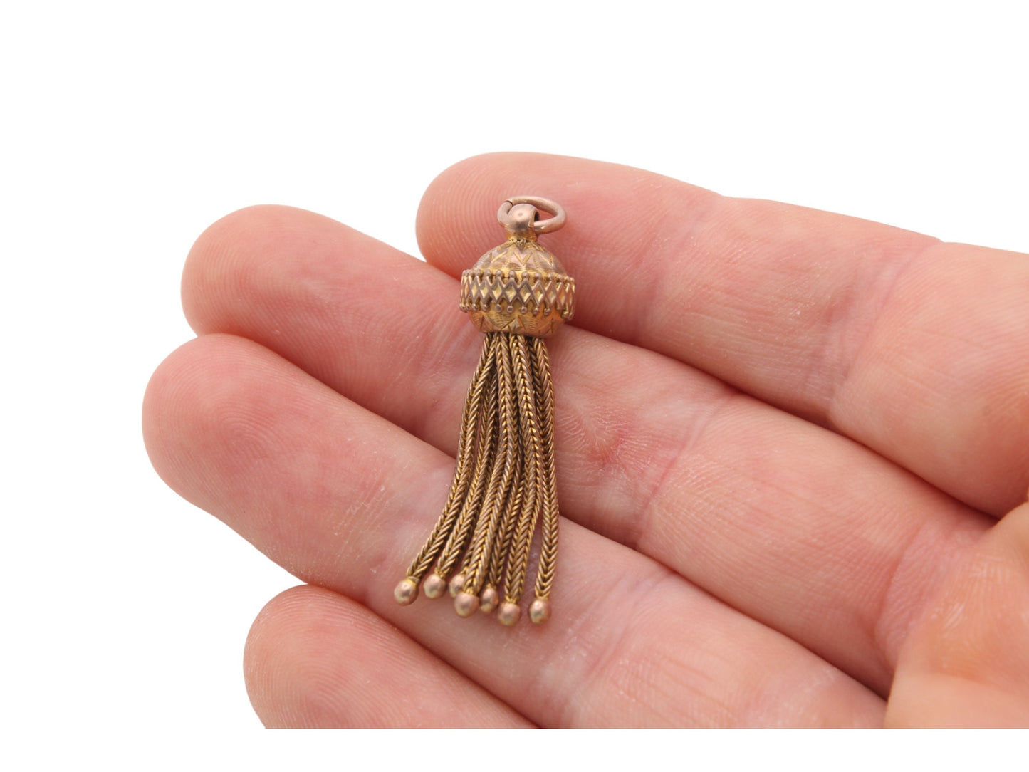 Antique 9ct Gold Tassel Pendant Charm