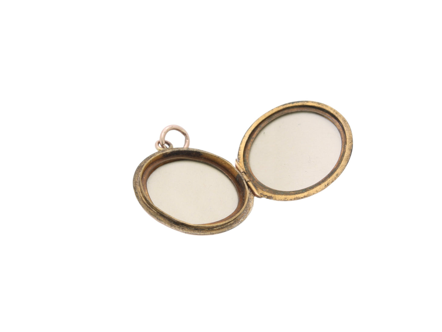 Antique 9ct Gold Forget Me Not Engraved Locket