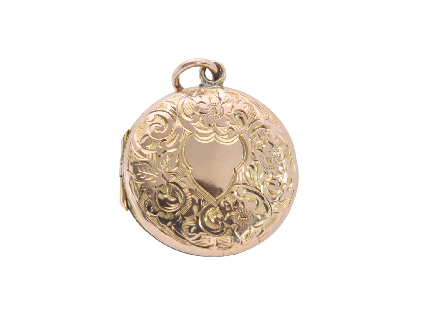 Antique-9ct-Gold-Forget-Me-Not-Engraved-Locket