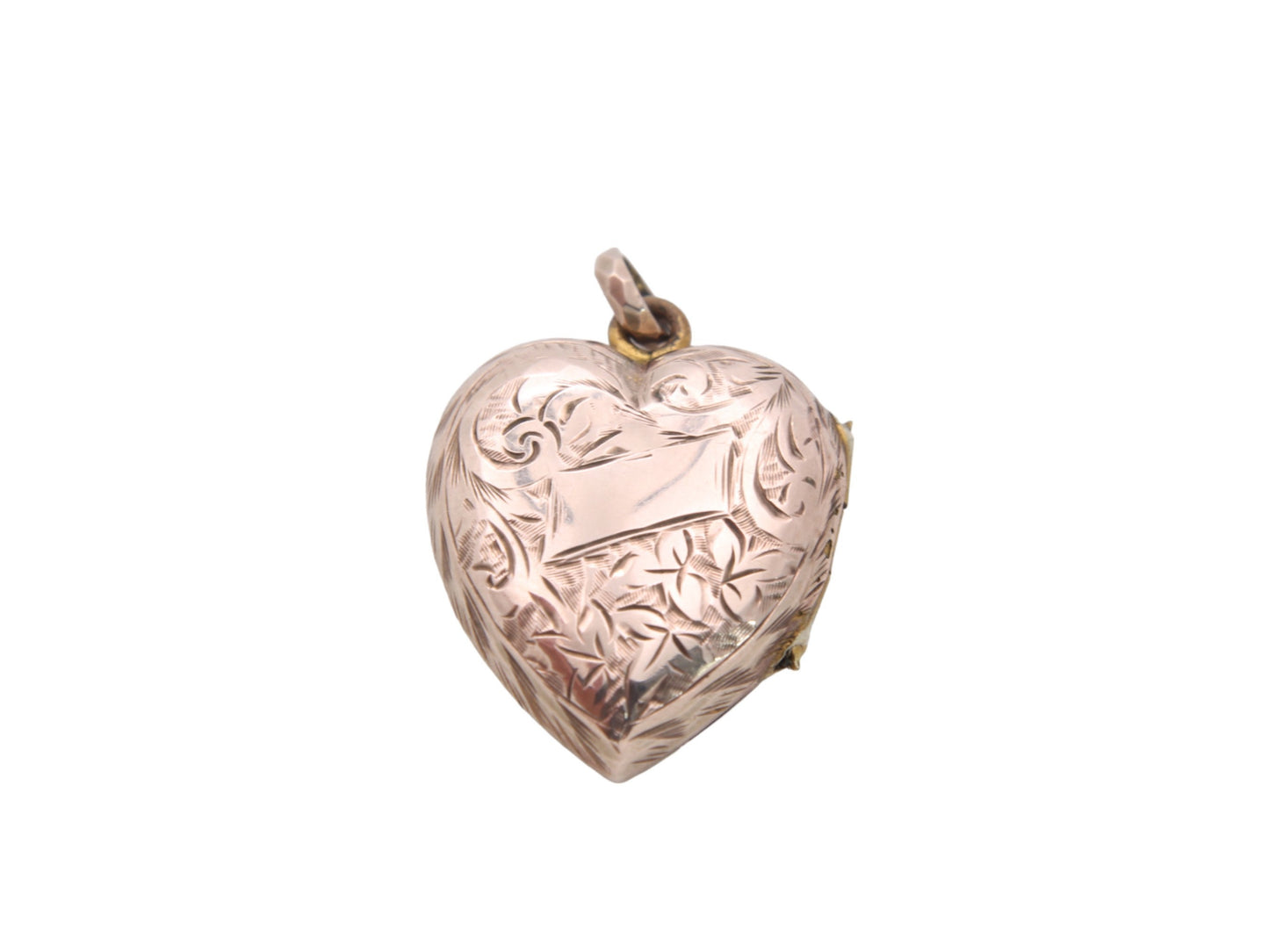 Antique 9ct Gold Decorative Heart Locket