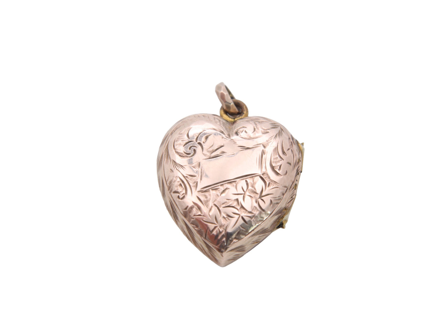 Antique 9ct Gold Decorative Heart Locket