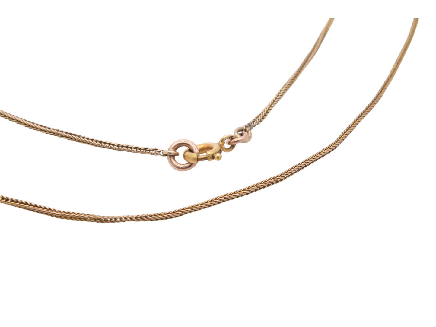 Antique 9ct Gold Foxtail Link Necklace
