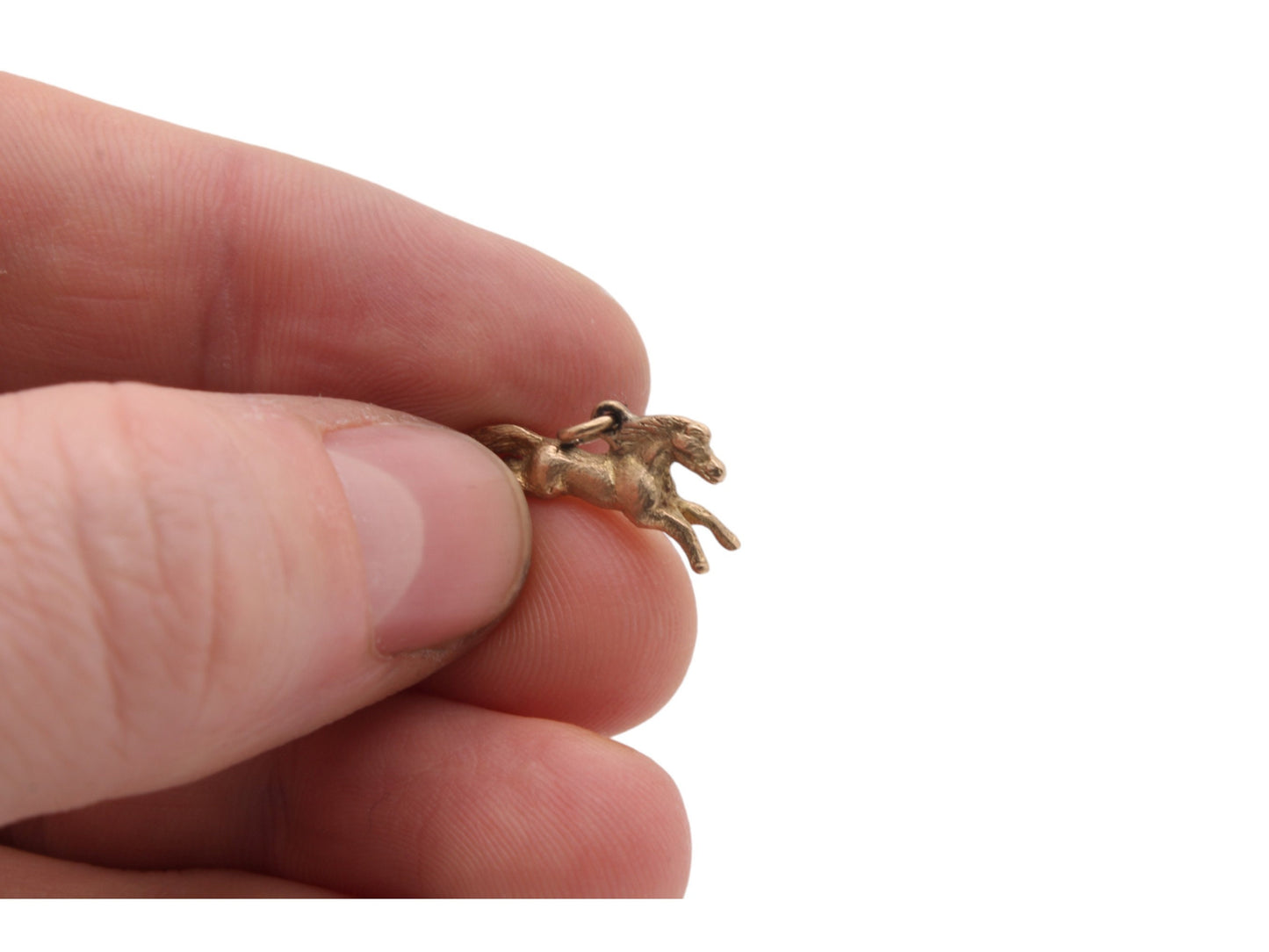 Antique-9ct-Gold-Horse-Charm-Pendant