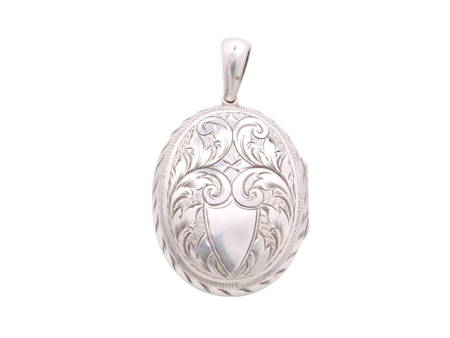 Antique-Victorian-Silver-Amity-Eternity-Infinity-Locket