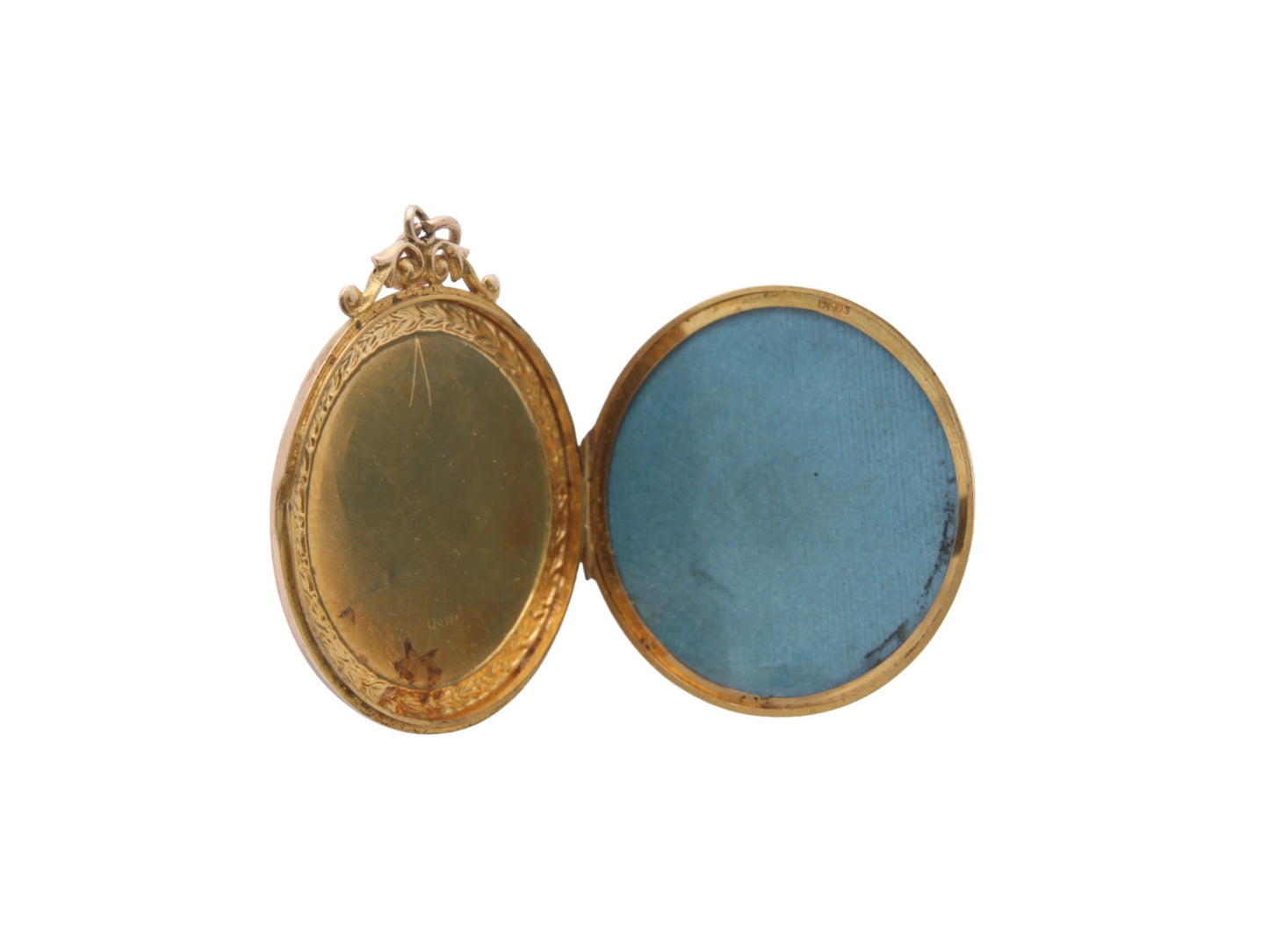 Antique 9ct Gold Engraved Locket