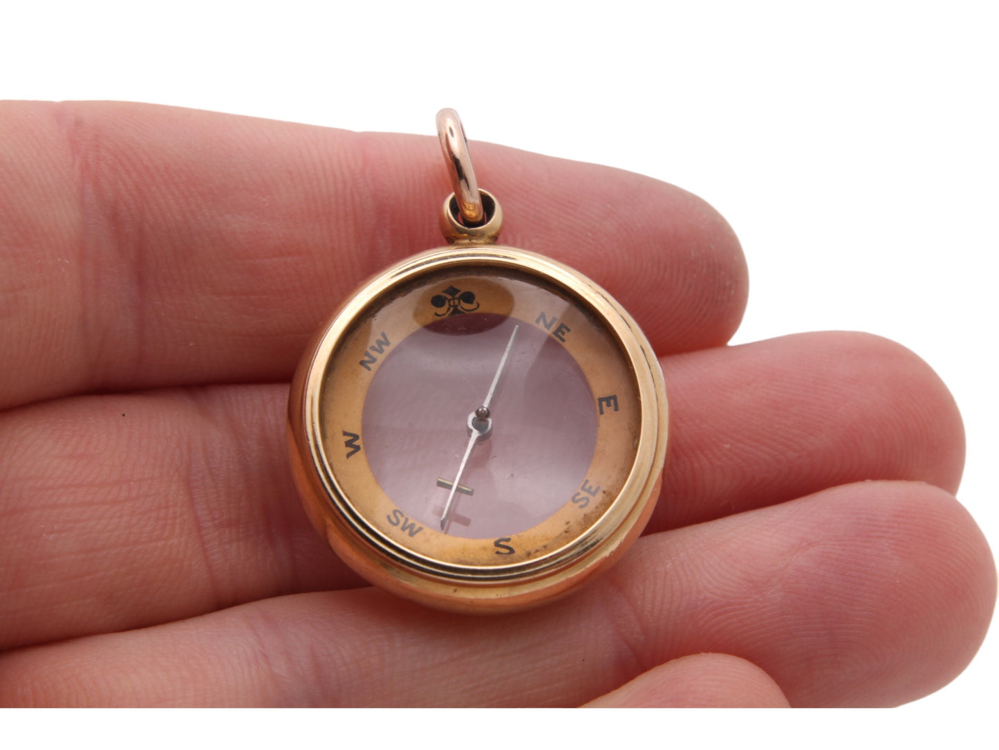 Antique 18ct Gold Compass Pendant Fob