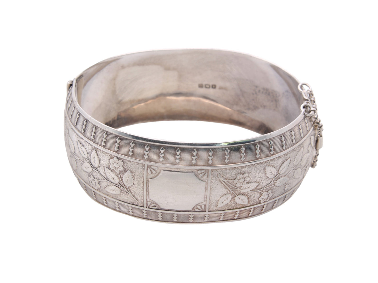 Antique Sterling Silver Decorative Bangle