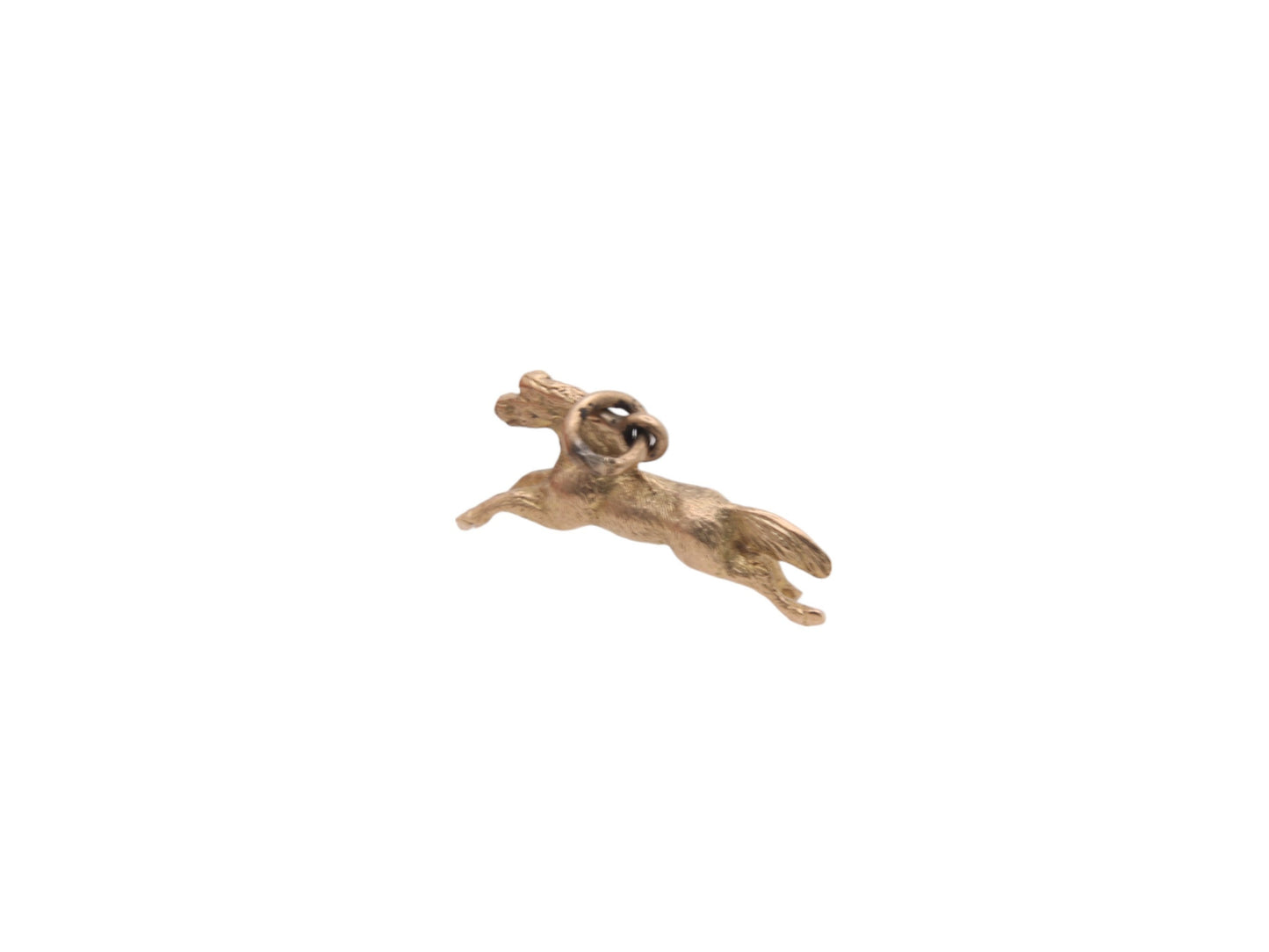 Antique 9ct Gold Horse Charm Pendant