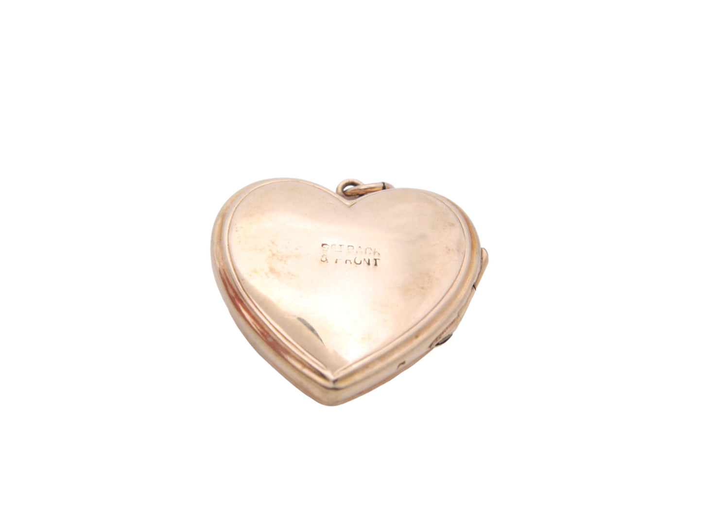 Art Deco 9ct Gold Back & Front Sunburst Locket
