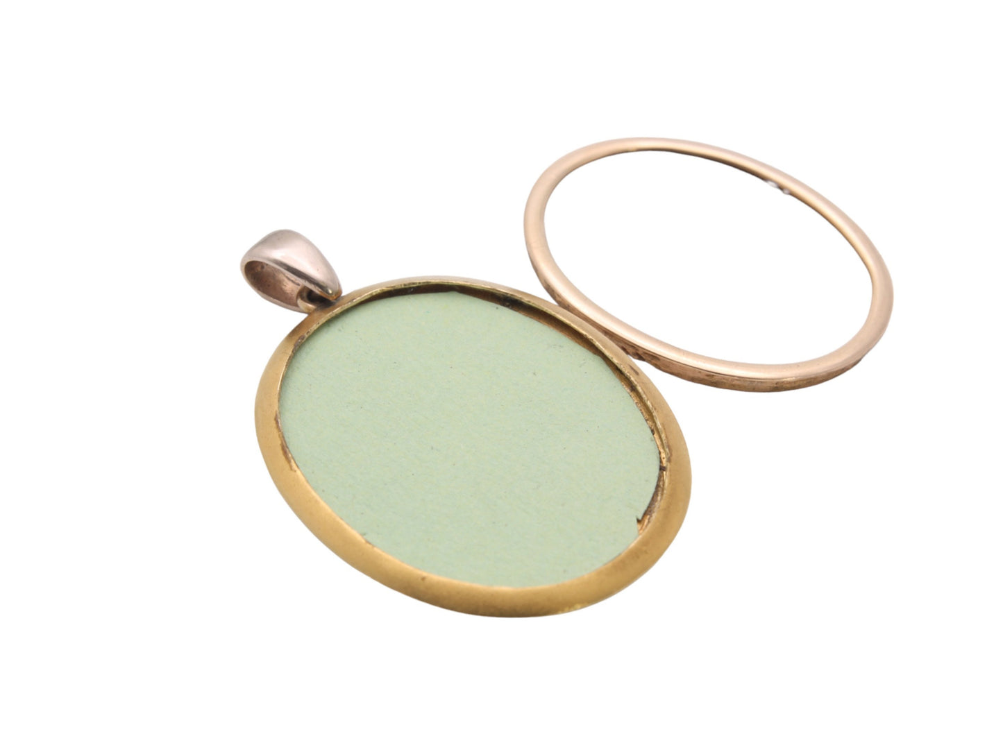 Antique-18ct-Gold-Old-Cut-Diamond-Locket-Pendant,-13g,-1911