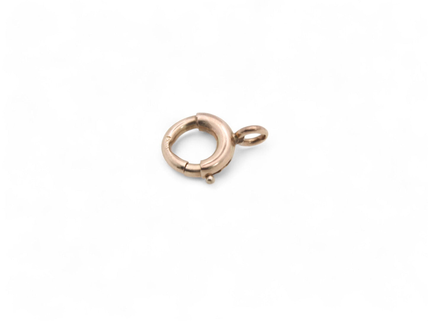 Antique 9ct Gold Bolt Clasp, Spring Jump Ring