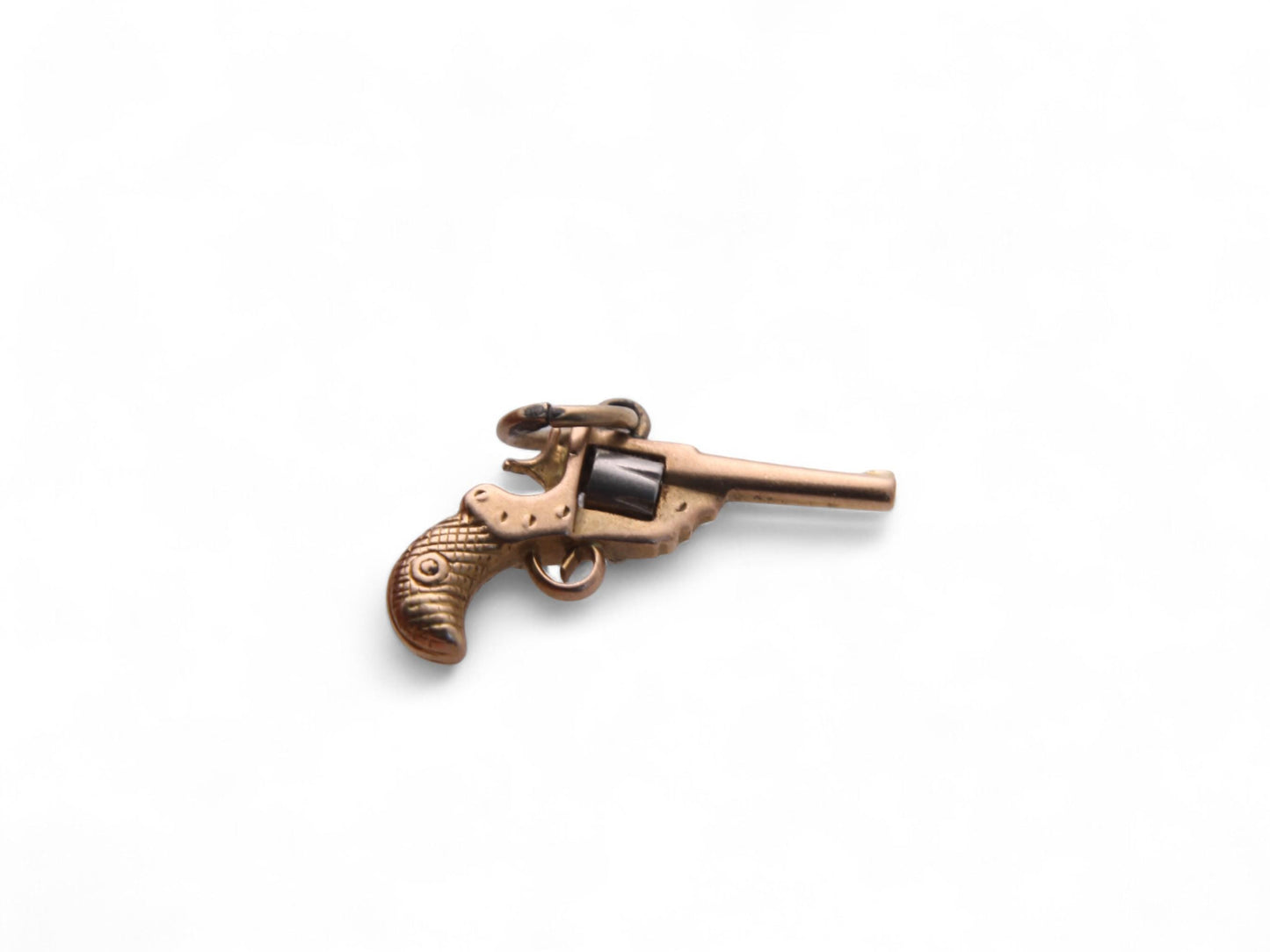 Antique 9ct Gold Revolver Gun Charm