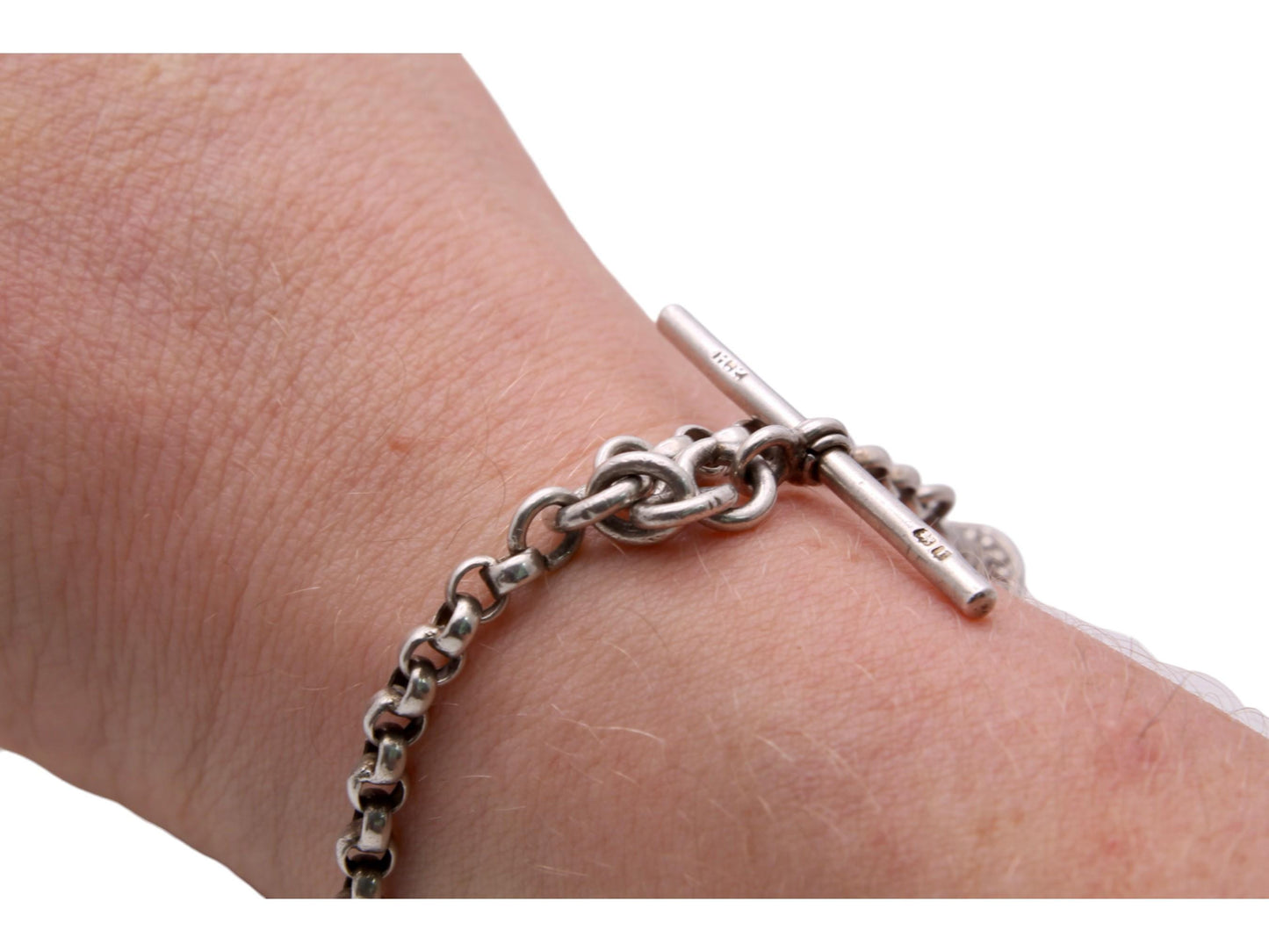 Antique Sterling Silver Albertina Bracelet & Tassel