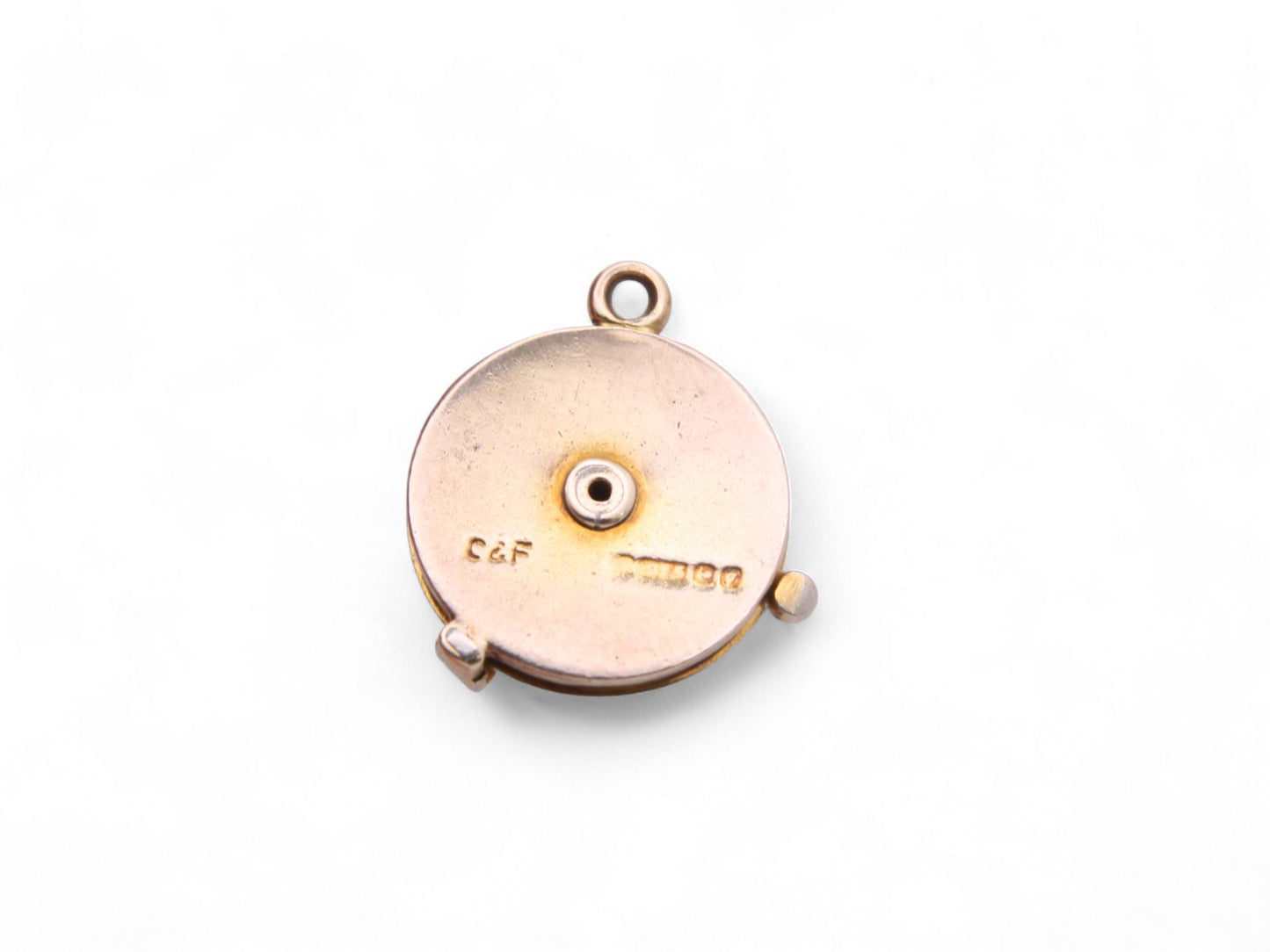 Vintage 9ct Gold 'I Love You' Moving Telephone Dial Charm