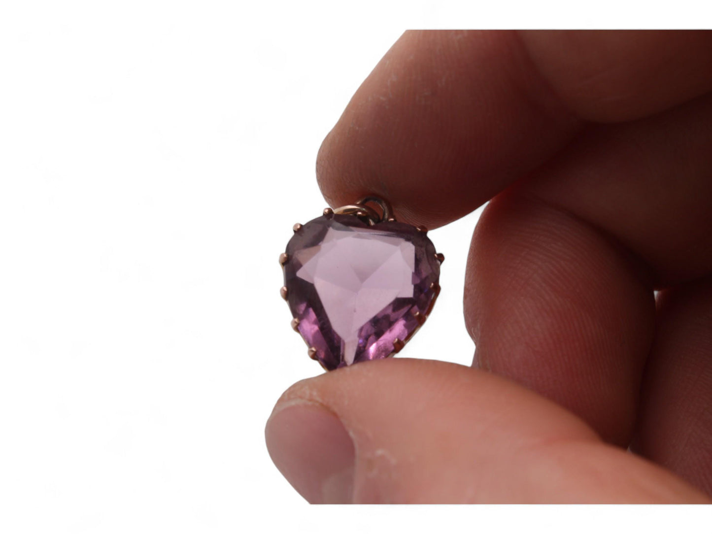 Antique-9ct-Gold-Amethyst-Heart-Pendant