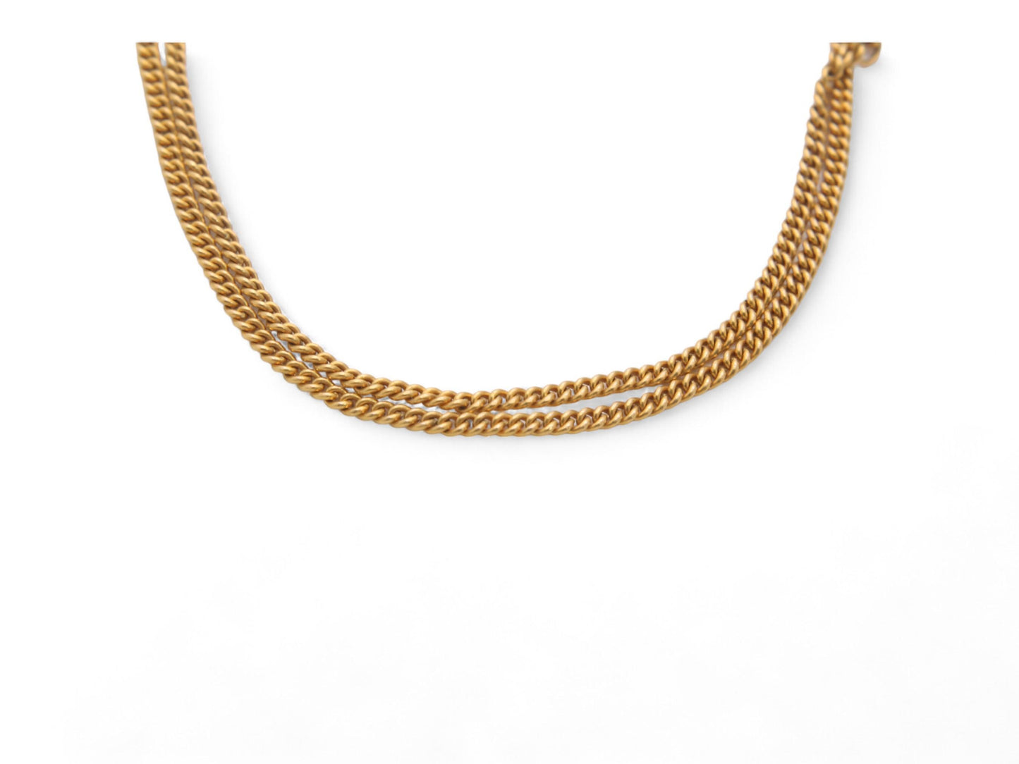 Antique-9ct-Yellow-Gold-Curb-Link-Necklace