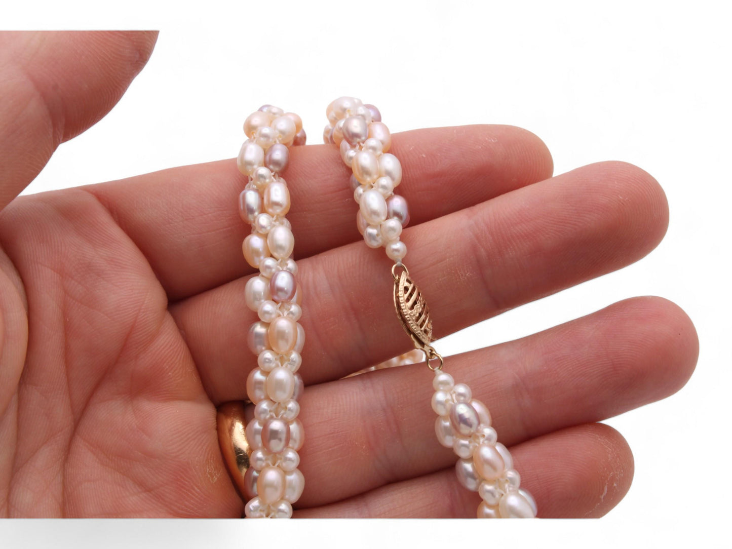 Vintage 14ct Gold Pearl Necklace