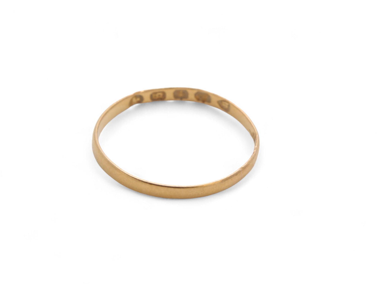 Antique 22ct Gold Wedding Ring, 1862