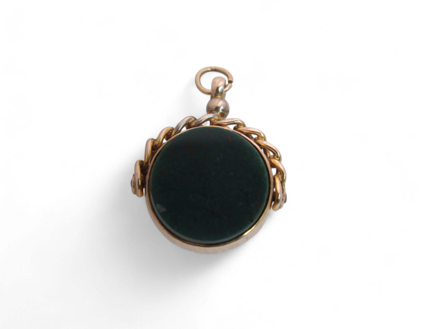 Antique-9ct-Gold-Spinner-Pendant,-1921