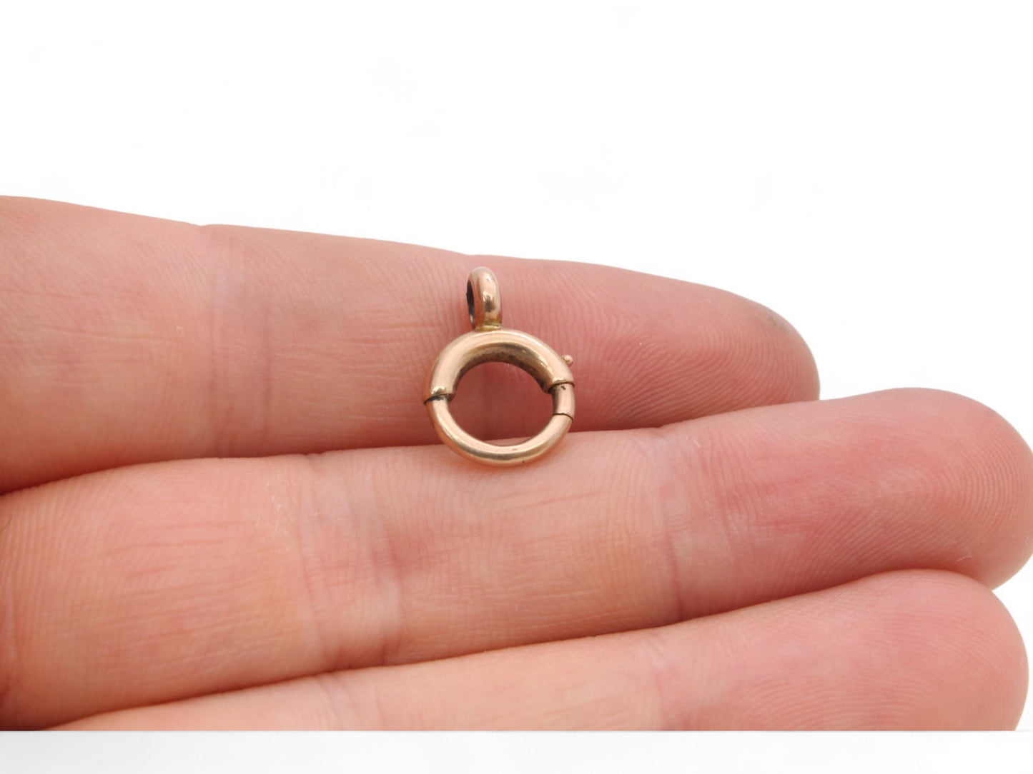 Antique 9ct Gold Bolt Ring Clasp, 11mm