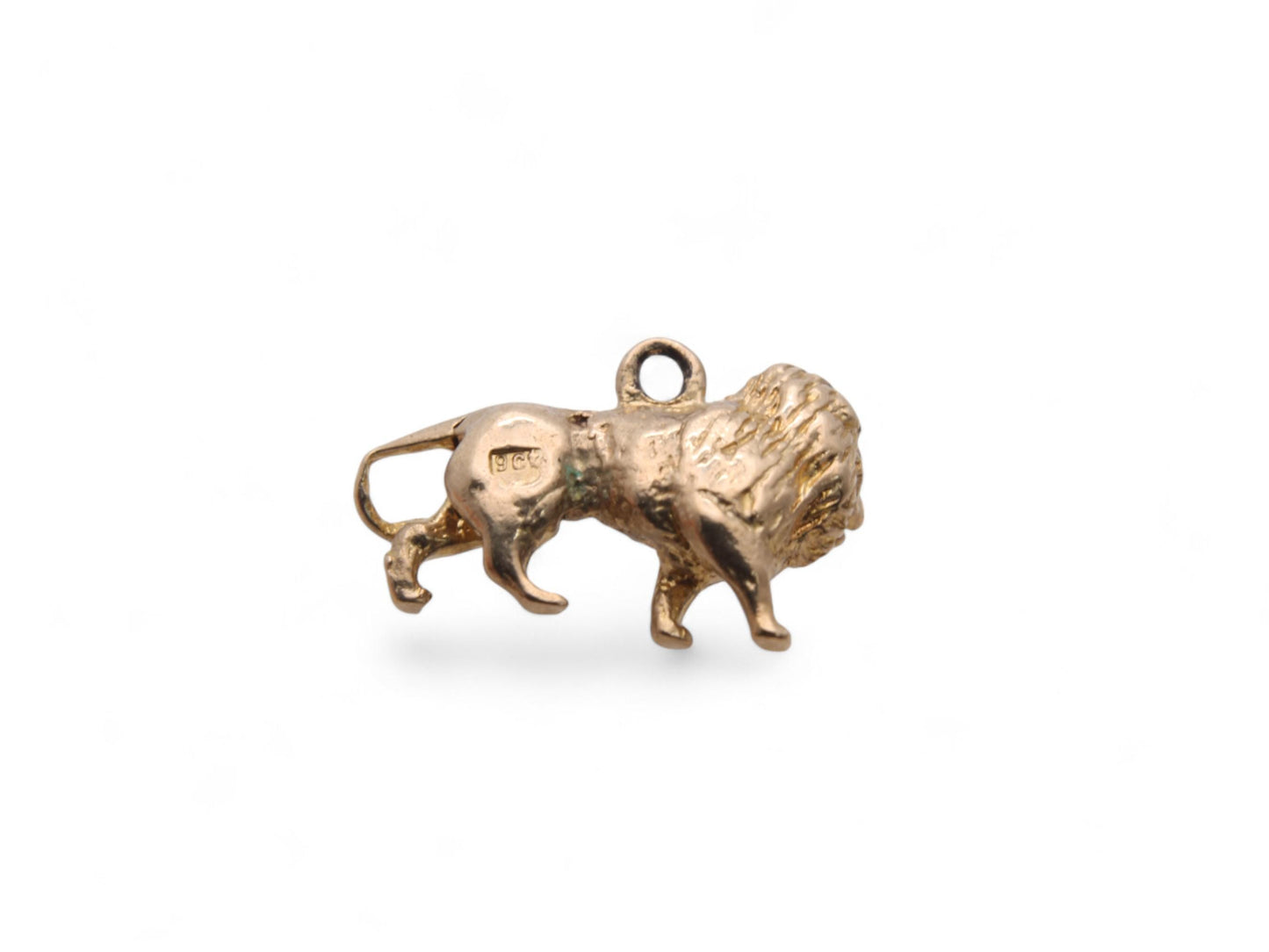 Vintage 9ct Gold Lion Charm, 3.3g
