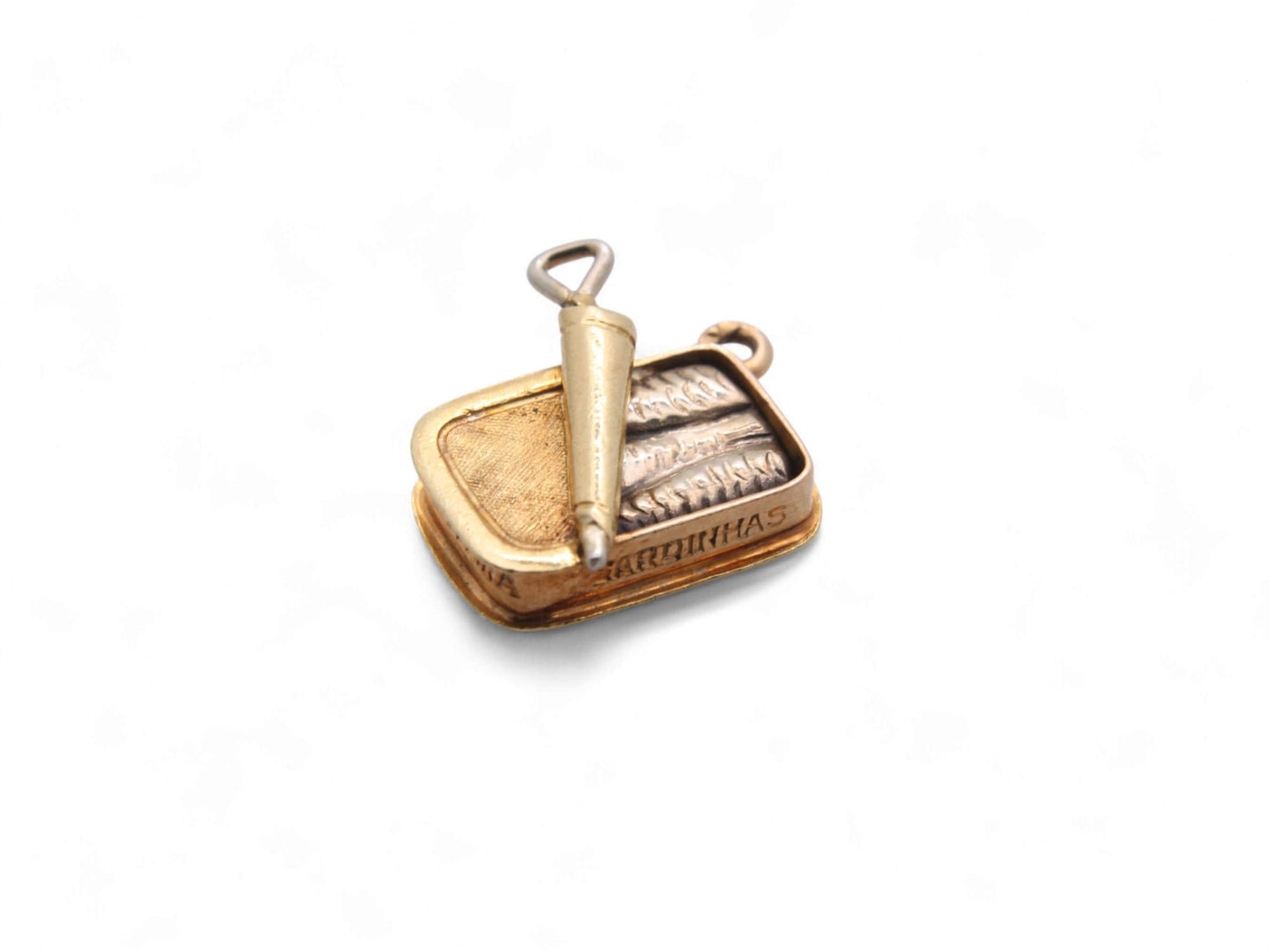 Vintage 19.2ct 800 Portuguese Gold Sardines Charm