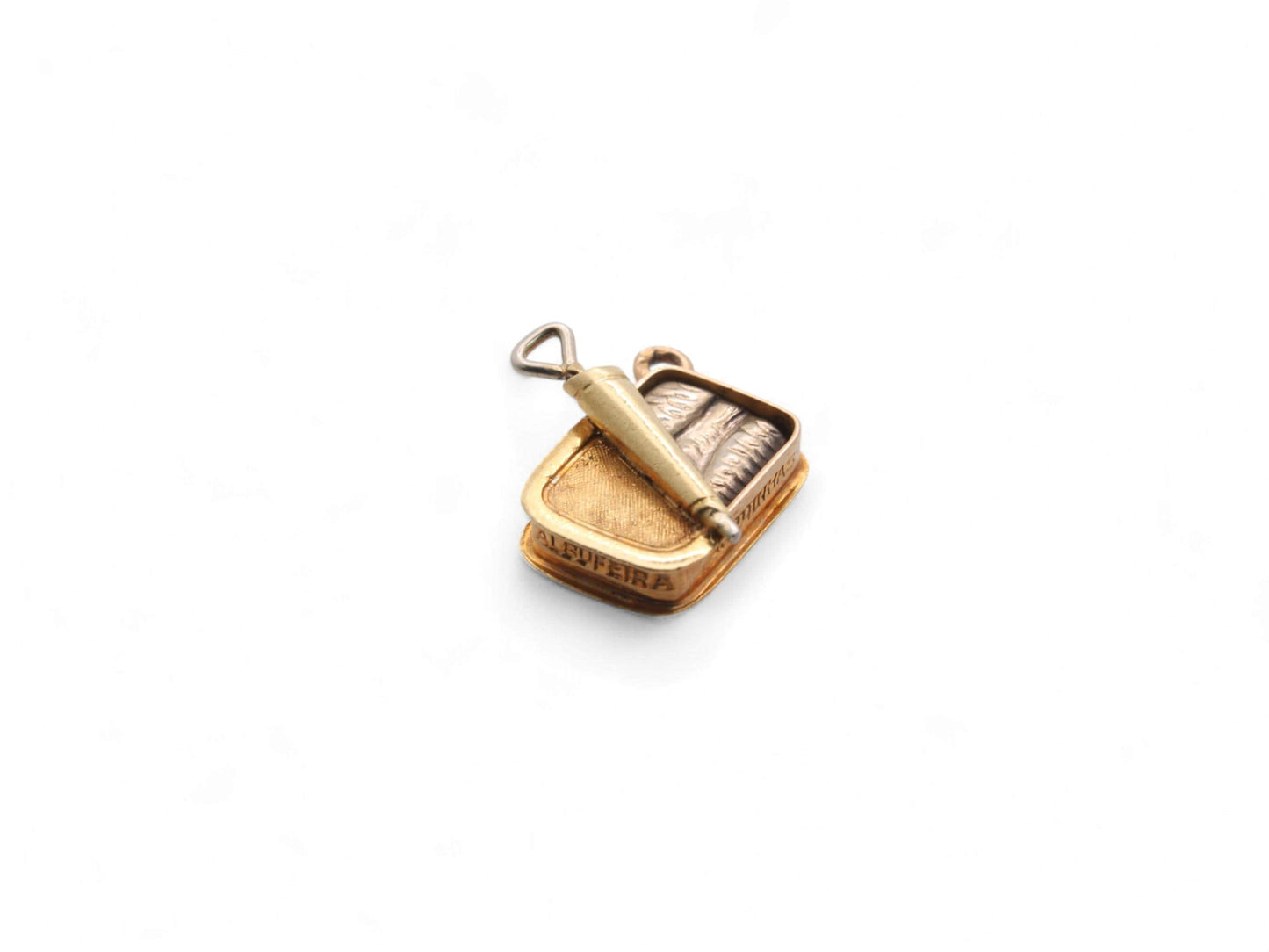 Vintage 19.2ct 800 Portuguese Gold Sardines Charm