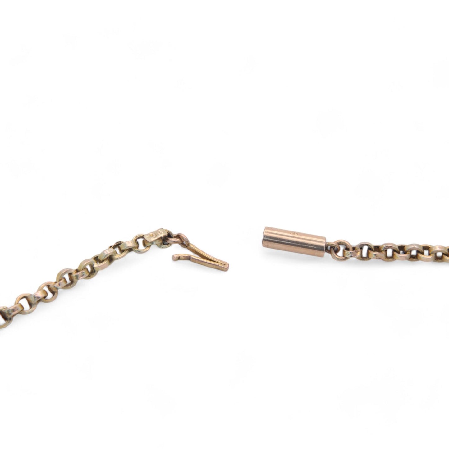 Antique-9ct-Gold-Belcher-Link-Necklace,-20.25"