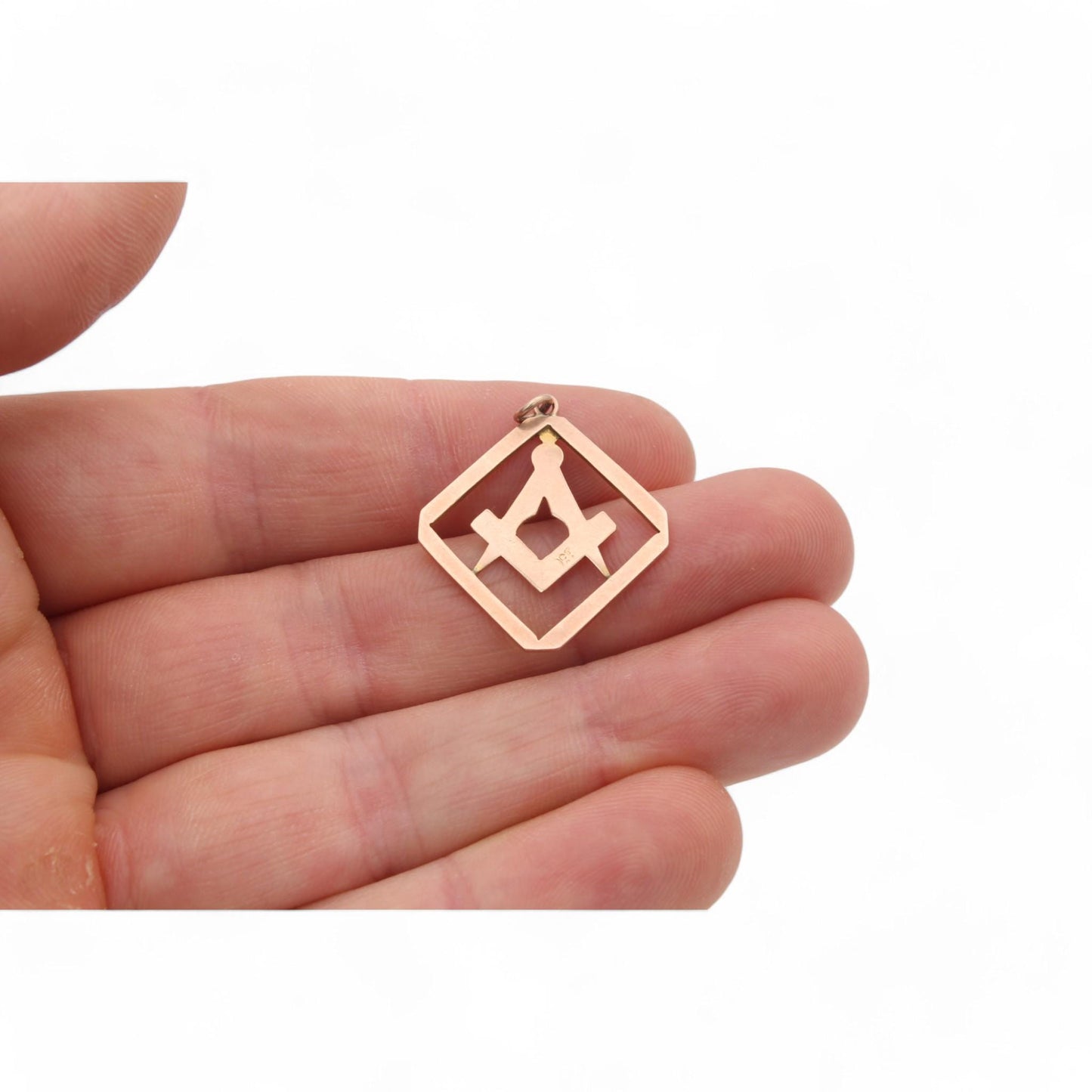 Antique 9ct Gold Masonic Pendant