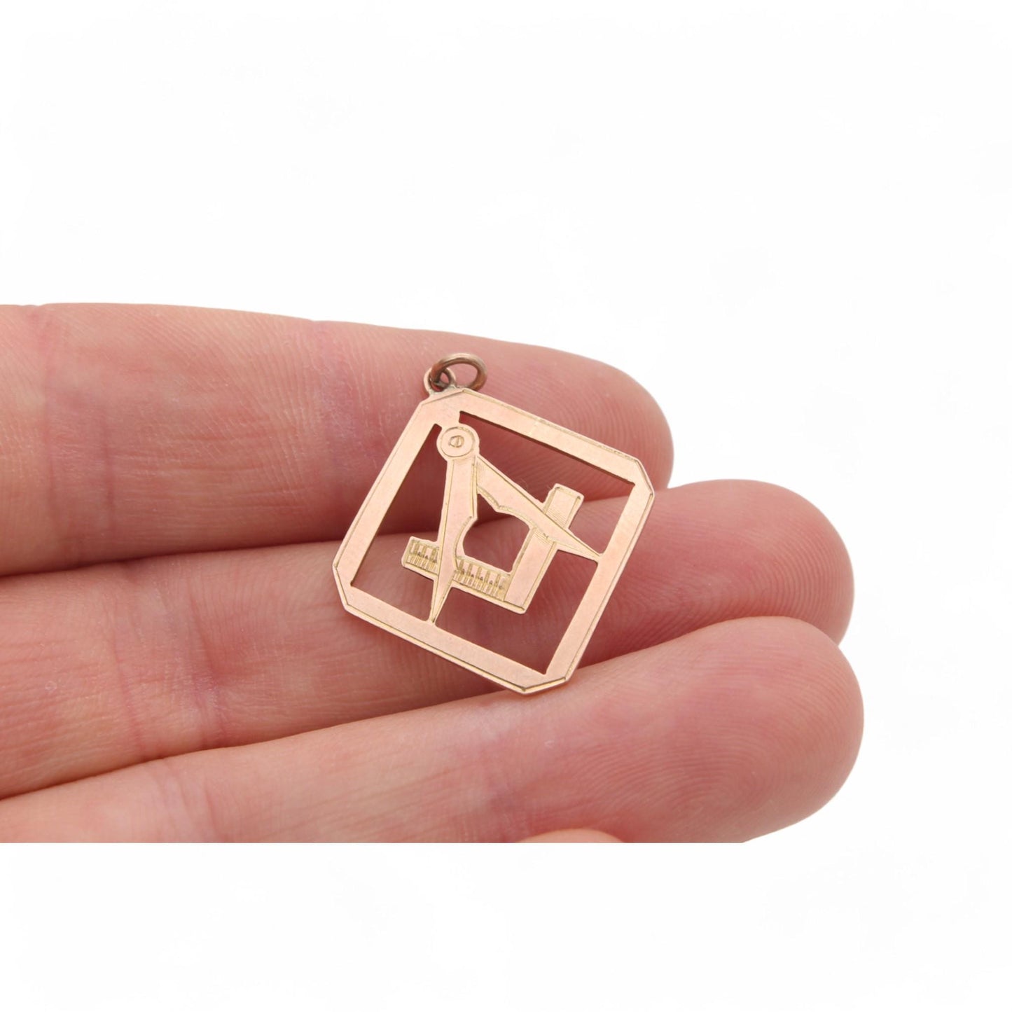 Antique 9ct Gold Masonic Pendant