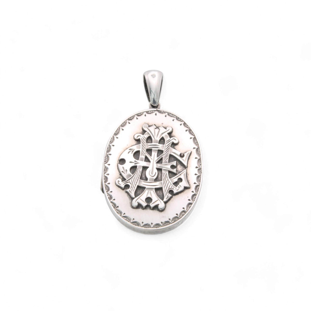 Antique-Sterling-Silver-Amity,-Eternity,-Infinity-Locket