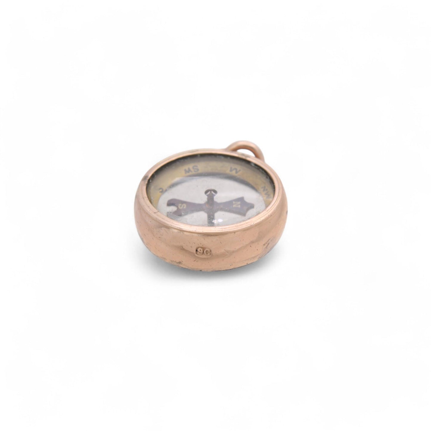 Antique 9ct Gold Compass Pendant