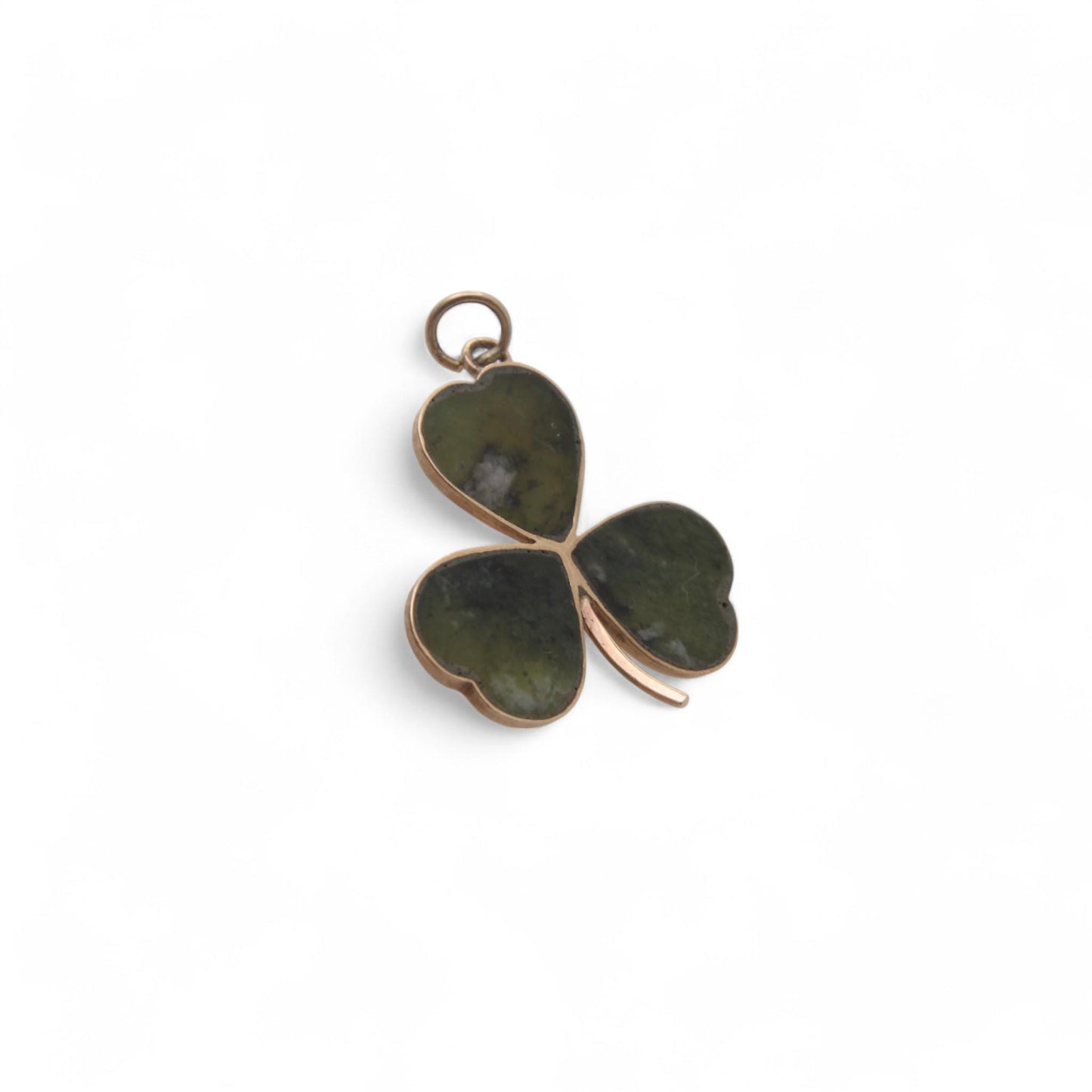 Vintage 9ct Gold Connemara Shamrock Pendant, 1966