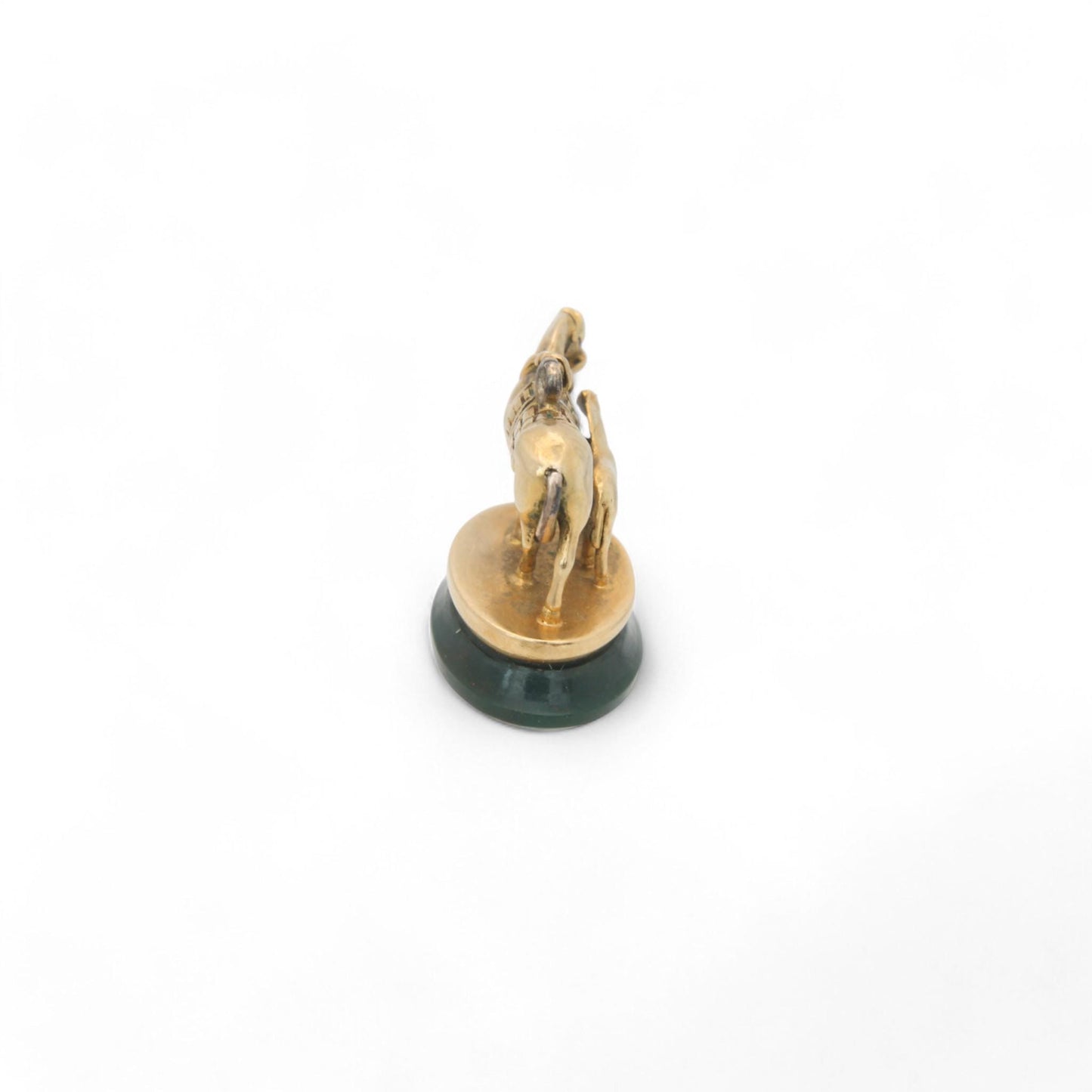 Antique 18ct Gold Horse & Foal "Always Constant and Faithful" Intaglio Pendant