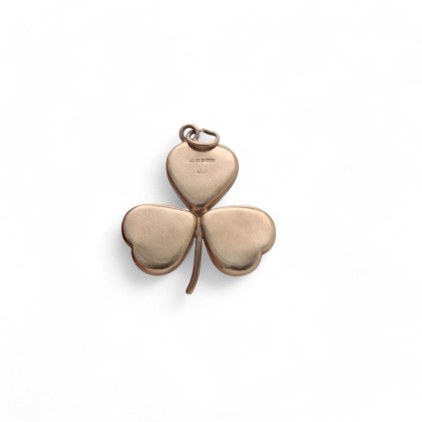 Vintage 9ct Gold Connemara Shamrock Pendant, 1966