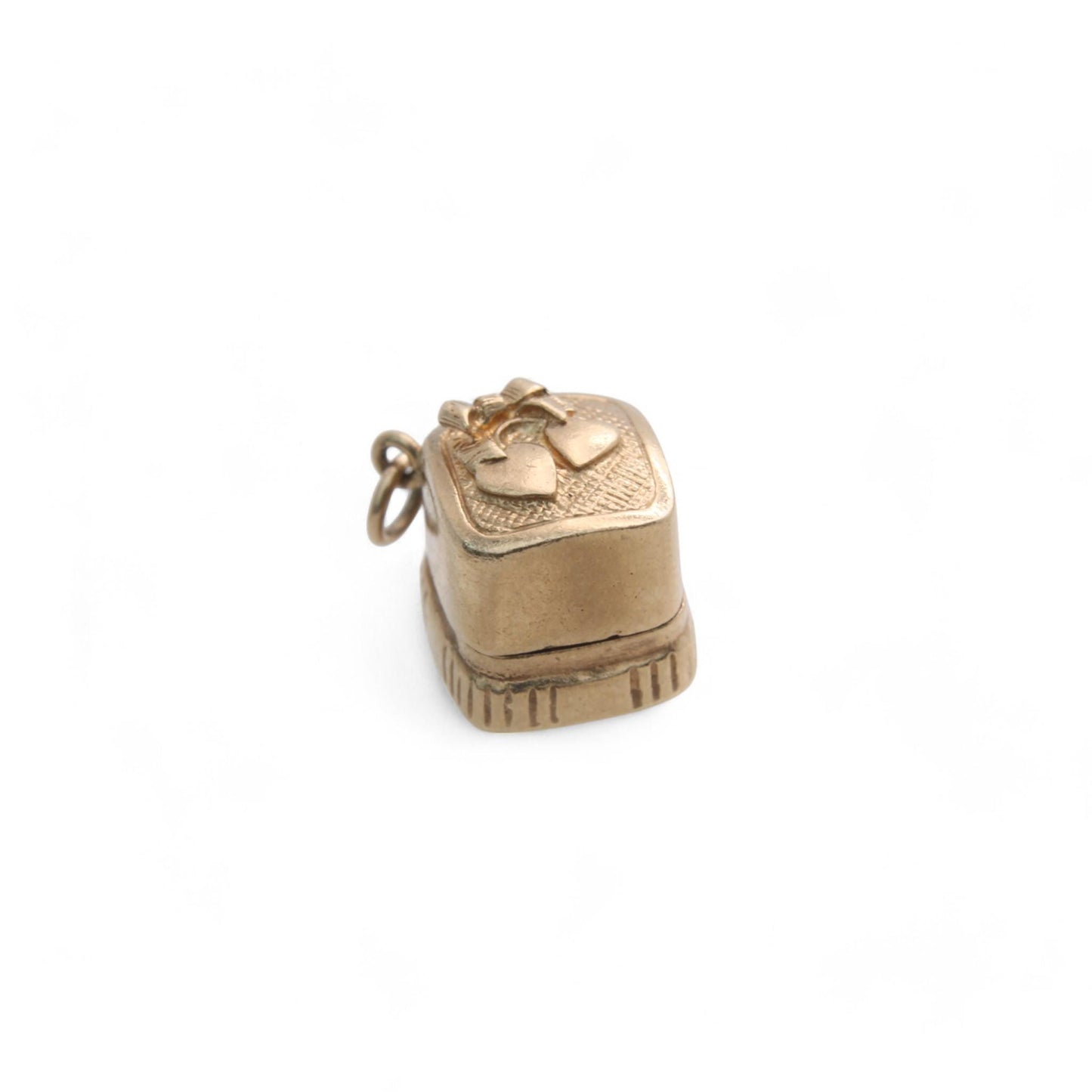 Vintage 9ct Gold Wedding/Engagement Ring Box Charm
