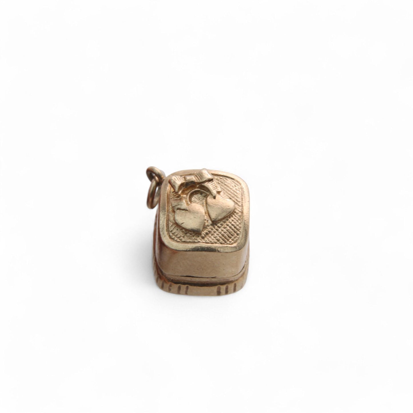 Vintage 9ct Gold Wedding/Engagement Ring Box Charm