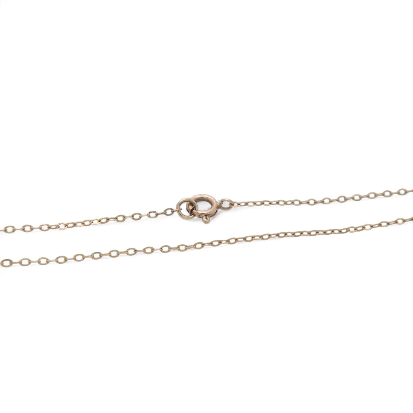Vintage 9ct Yellow Gold Dainty Rolo Link Necklace