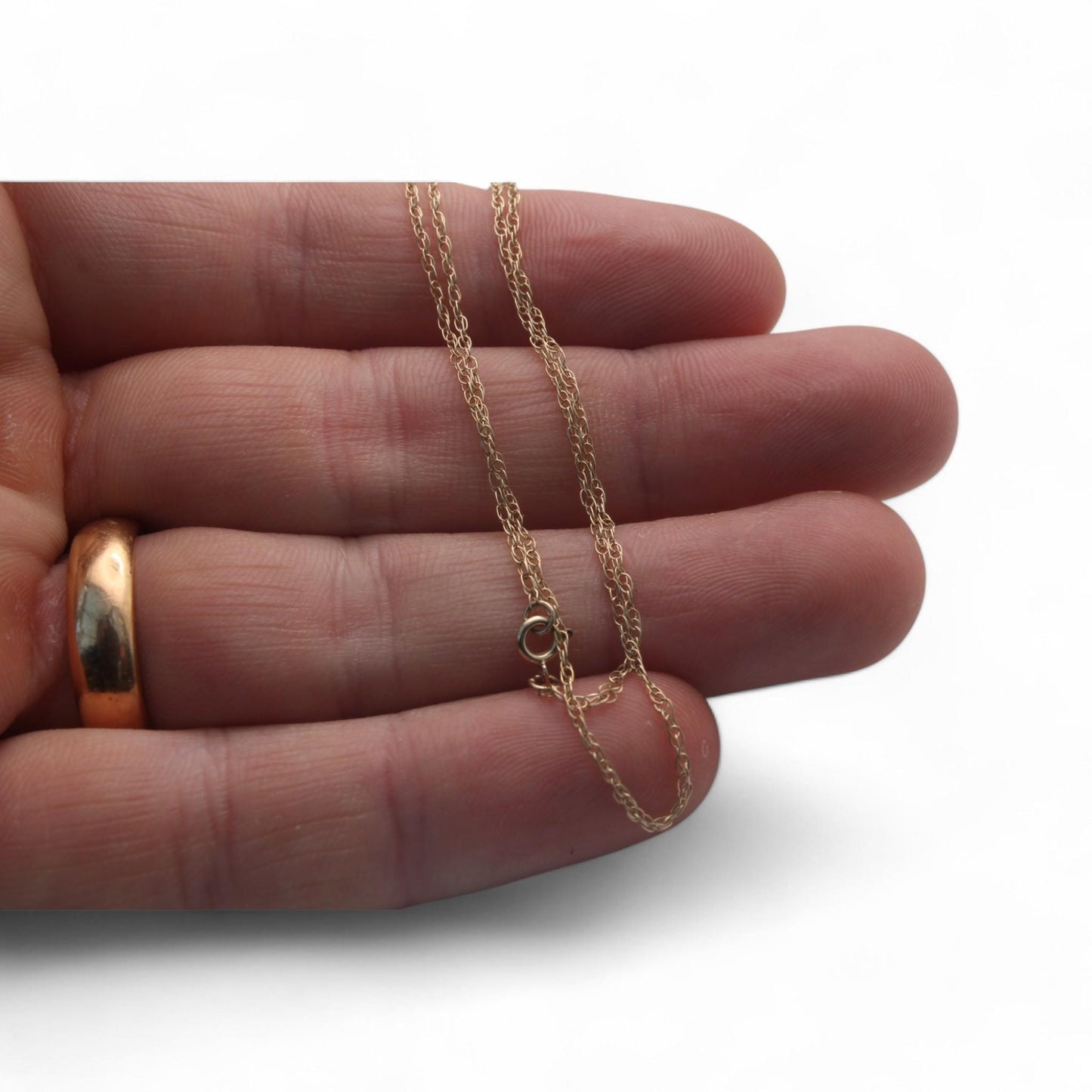 Vintage 9ct Gold Prince Of Wales Necklace Chain