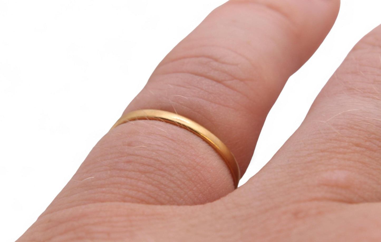 Antique 22ct Gold Wedding Ring, 1862