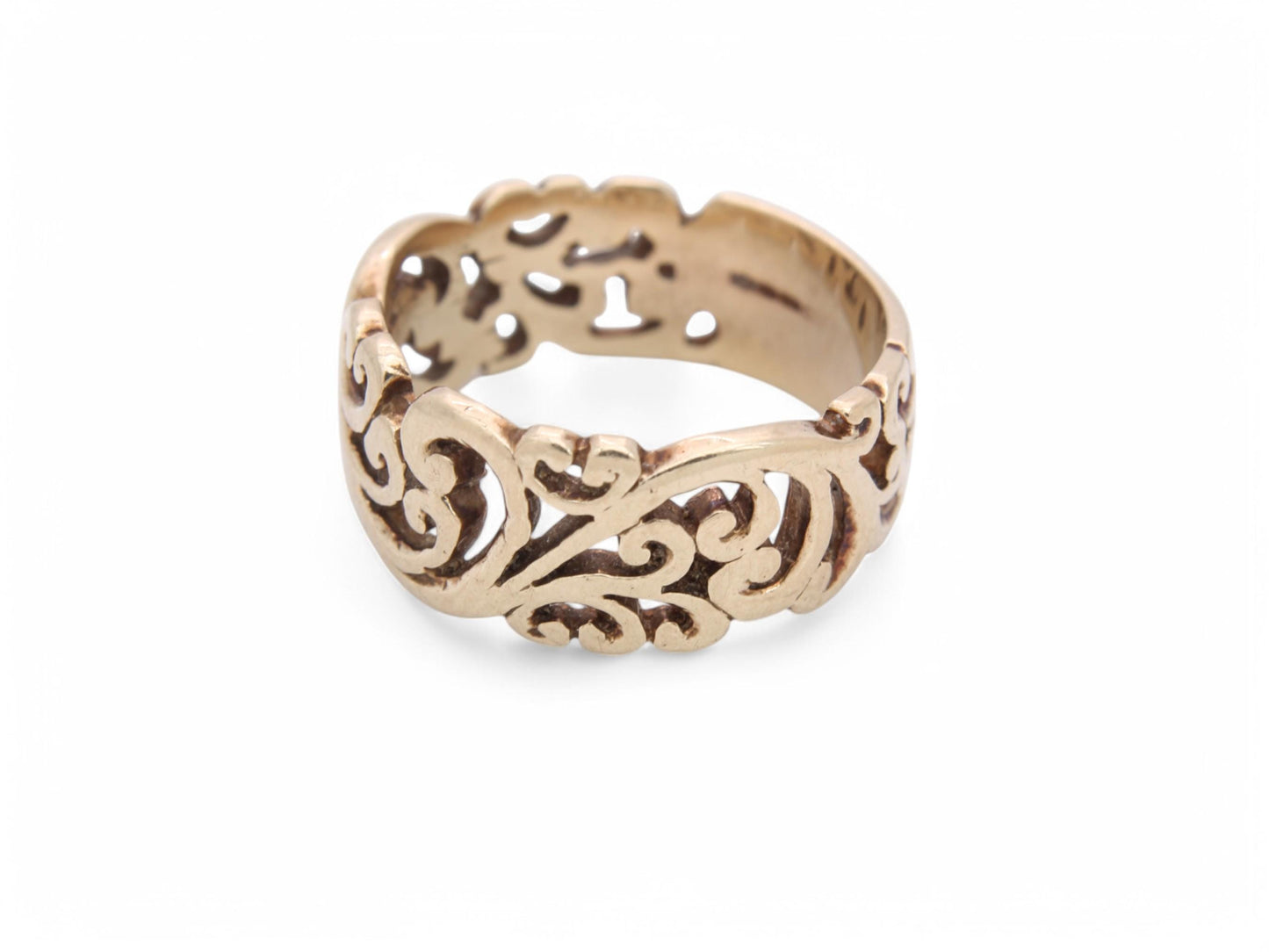 Vintage 9ct Gold Floral Ring