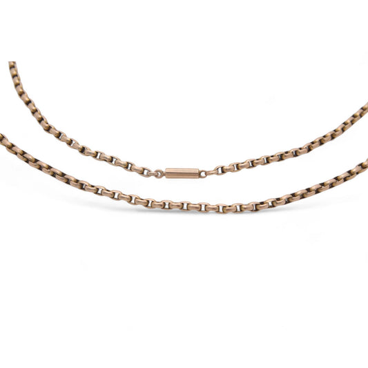 Antique 15ct Gold Cable Link Necklace, 19.25"